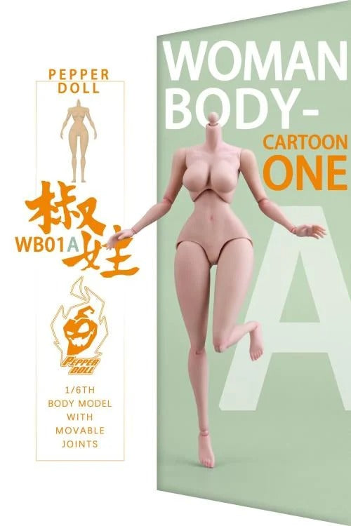 The Pepper Doll Comic Female 1/6 scale figure body by Chili Toys is highly poseable!