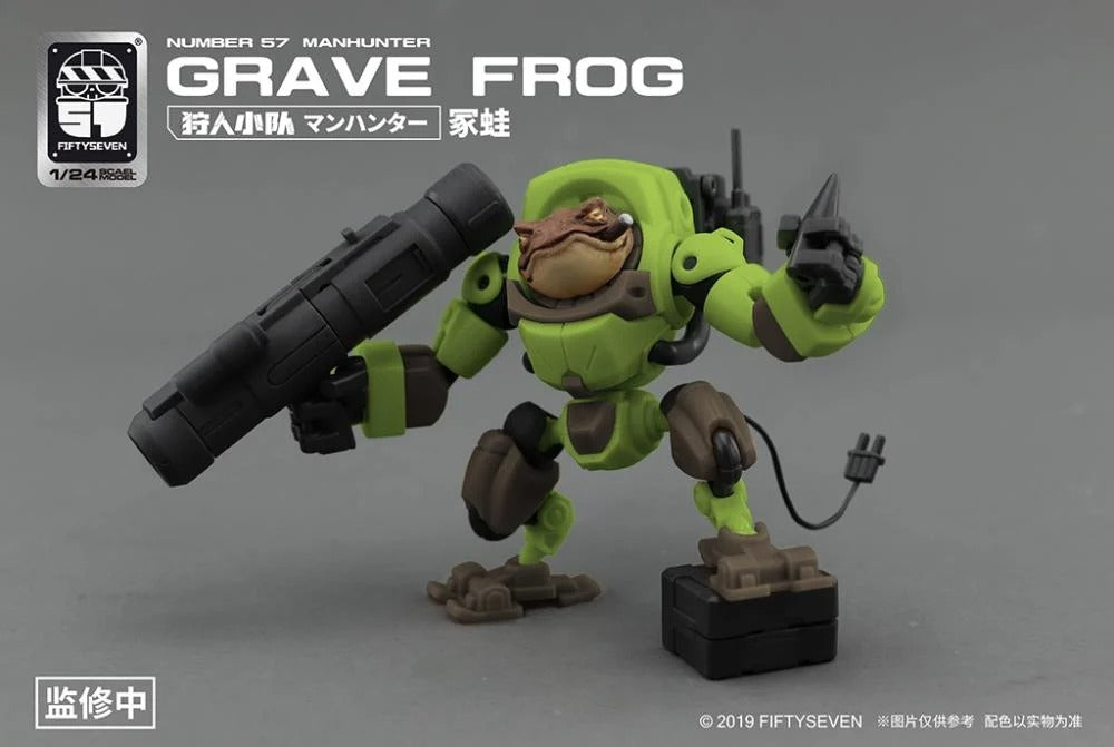 If you are ready to take some heroic frogs on space adventures, this is the set for you. The Manhunter Grave Frog kit is a new release from Creative Field. This kit includes one body, both land and aquatic sets, movable hands, and a combinable display base.