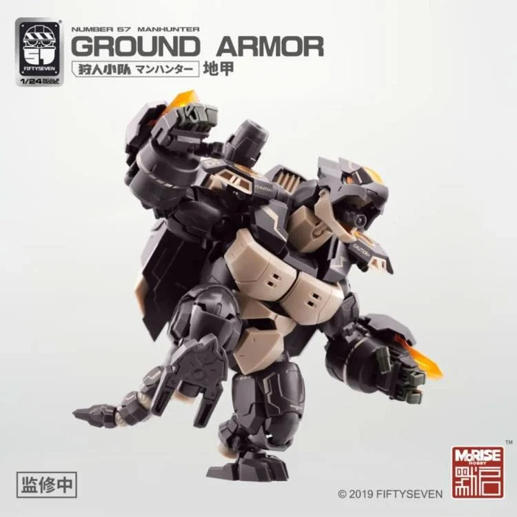 From MoRise Hobby comes the Manhunter Ground Armor 1/24 scale model kit. This detailed model kit is highly articulated and features a robotic turtle inspired design that comes fully packed with an impressive arsenal of weapons. Don't miss out on adding this fun model kit to your collection!
