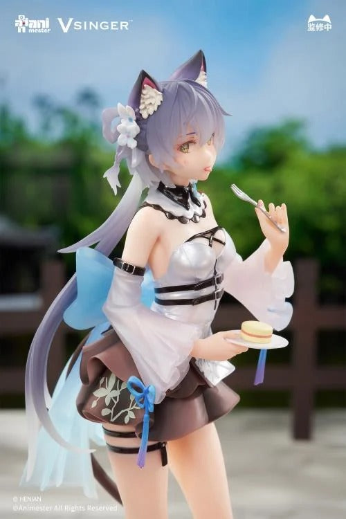 Based on the Vsinger character comes the Luo Tianyi (Tea Time Melody) 1/7 scale figure by AniMester! This highly detailed figure is around 9 inches in height and displays Luo Tianyi in a cute outfit as she enjoys a tasty treat during tea time while in a popular pose. Don't miss out on adding this figure to your collection!