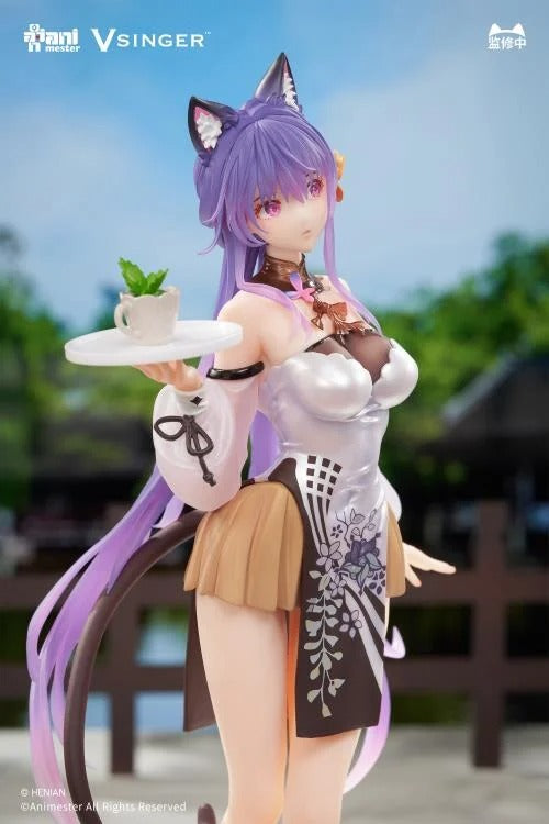 Based on the Vsinger character comes the Mo Qingxian (Tea Time Melody) 1/7 scale figure by AniMester! This highly detailed figure is around 10 inches in height and displays Mo Qingxian in a cute outfit as she holds a cup of tea in a popular pose. Don't miss out on adding this figure to your collection!