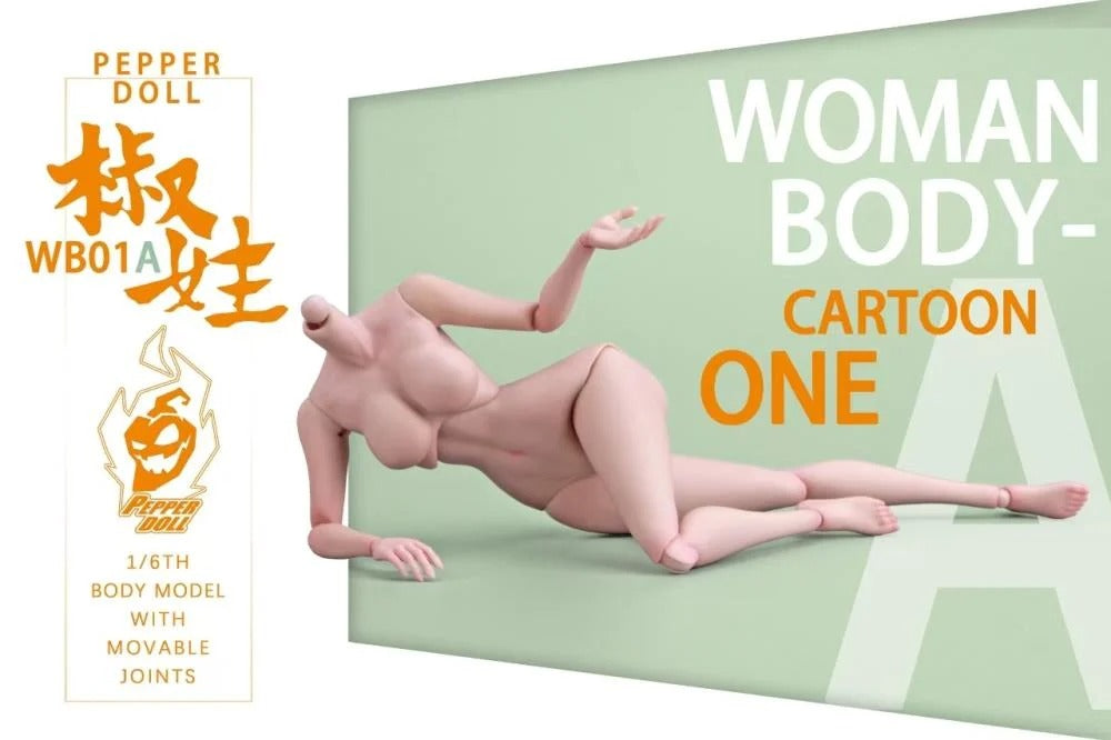 The Pepper Doll Comic Female 1/6 scale figure body by Chili Toys is highly poseable!