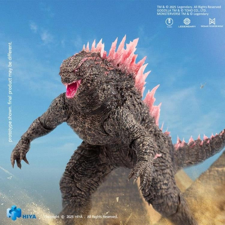 The evolved version of Heat Ray Godzilla as seen in Godzilla x Kong: The New Empire joins Hiya Toys' EXQUISITE BASIC Series with stunning upgrades and screen-accurate details! This evolved version of Godzilla features improved proportions, a sleeker silhouette, a newly engineered double-jointed neck for expressive posing, enhanced dorsal fins with sharper translucent textures, and a multi-jointed tail for fluid movement.