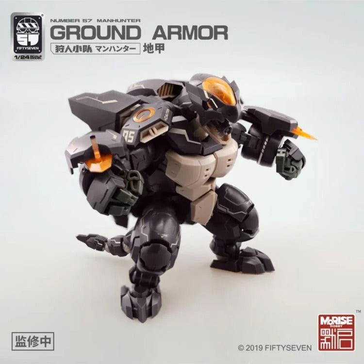 From MoRise Hobby comes the Manhunter Ground Armor 1/24 scale model kit. This detailed model kit is highly articulated and features a robotic turtle inspired design that comes fully packed with an impressive arsenal of weapons. Don't miss out on adding this fun model kit to your collection!