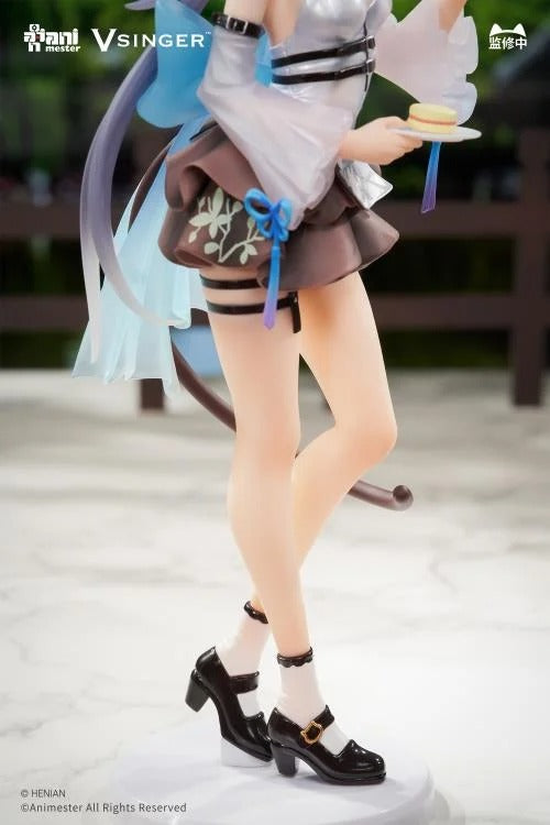 Based on the Vsinger character comes the Luo Tianyi (Tea Time Melody) 1/7 scale figure by AniMester! This highly detailed figure is around 9 inches in height and displays Luo Tianyi in a cute outfit as she enjoys a tasty treat during tea time while in a popular pose. Don't miss out on adding this figure to your collection!