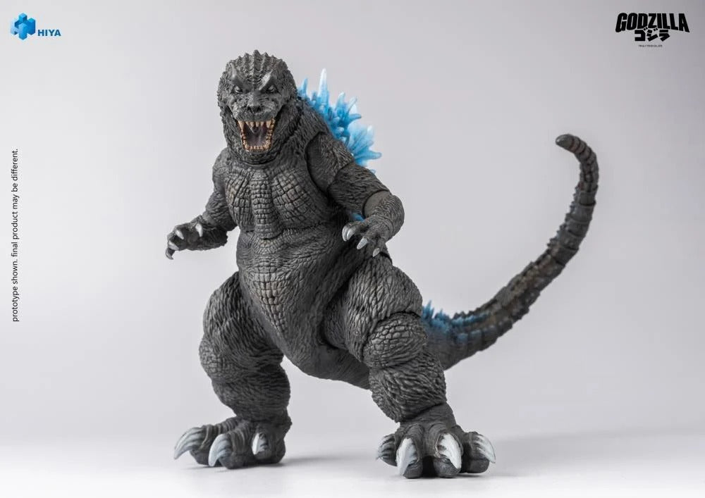 This brand new Heat Ray Godzilla action figure stands 18CM tall, based on Godzilla, Mothra and King Ghidorah Giant Monsters All-Out Attack (2001). It features finely sculpted details that capture Godzilla’s rough, rugged skin, distinctive vengeful white eyes, powerful legs, and massive feet, giving the figure a lifelike presence.