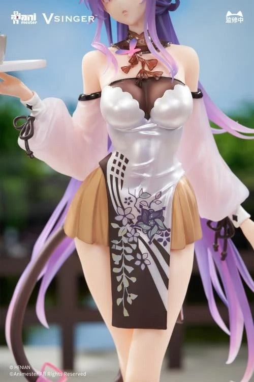 Based on the Vsinger character comes the Mo Qingxian (Tea Time Melody) 1/7 scale figure by AniMester! This highly detailed figure is around 10 inches in height and displays Mo Qingxian in a cute outfit as she holds a cup of tea in a popular pose. Don't miss out on adding this figure to your collection!