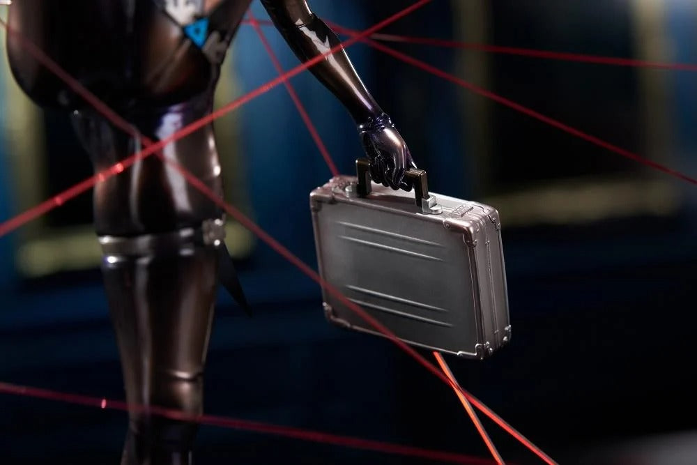 From the BrownDust2 video game comes the Scheherazade (Code Name S version) 1/7 scale figure by Apex Toys! This figure is a little under 10 inches in height and displays Scheherazade in a tight fighting outfit as she holds a briefcase with a panicked look on her face.