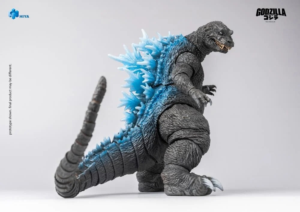 This brand new Heat Ray Godzilla action figure stands 18CM tall, based on Godzilla, Mothra and King Ghidorah Giant Monsters All-Out Attack (2001). It features finely sculpted details that capture Godzilla’s rough, rugged skin, distinctive vengeful white eyes, powerful legs, and massive feet, giving the figure a lifelike presence.
