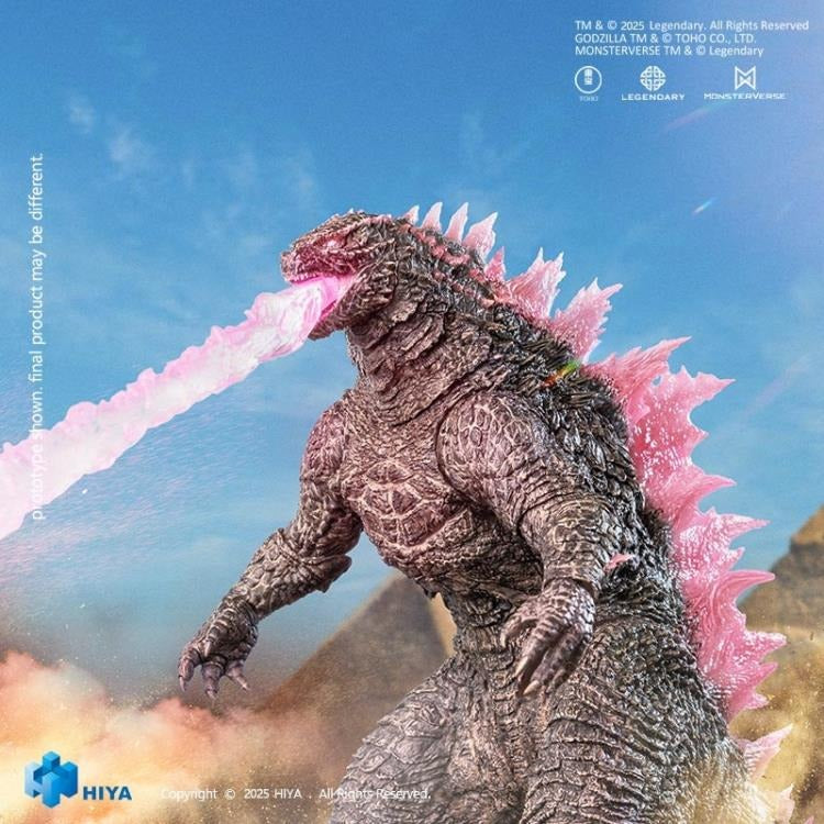 The evolved version of Heat Ray Godzilla as seen in Godzilla x Kong: The New Empire joins Hiya Toys' EXQUISITE BASIC Series with stunning upgrades and screen-accurate details! This evolved version of Godzilla features improved proportions, a sleeker silhouette, a newly engineered double-jointed neck for expressive posing, enhanced dorsal fins with sharper translucent textures, and a multi-jointed tail for fluid movement.