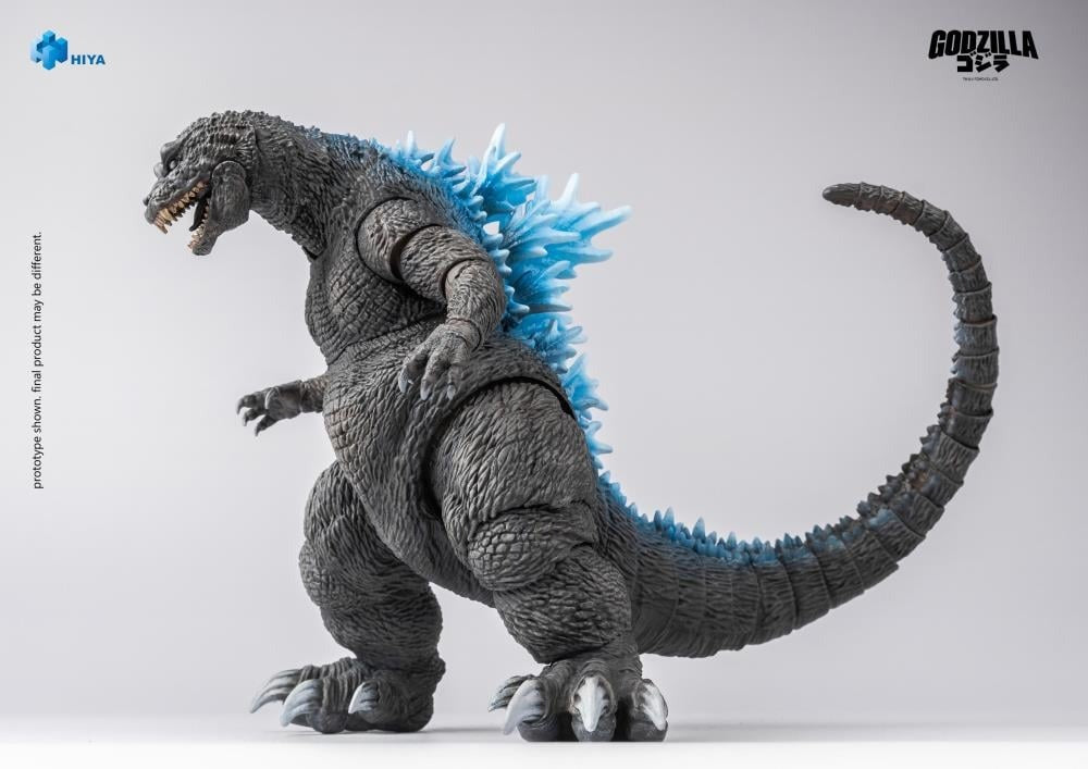 This brand new Heat Ray Godzilla action figure stands 18CM tall, based on Godzilla, Mothra and King Ghidorah Giant Monsters All-Out Attack (2001). It features finely sculpted details that capture Godzilla’s rough, rugged skin, distinctive vengeful white eyes, powerful legs, and massive feet, giving the figure a lifelike presence.