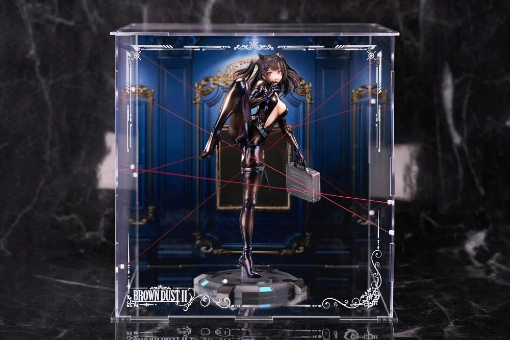 From the BrownDust2 video game comes the Scheherazade (Code Name S version) 1/7 scale figure by Apex Toys! This figure is a little under 10 inches in height and displays Scheherazade in a tight fighting outfit as she holds a briefcase with a panicked look on her face.