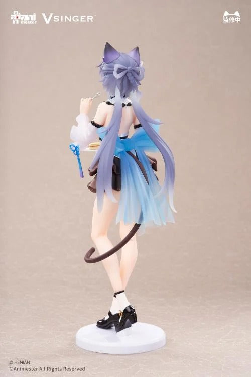Based on the Vsinger character comes the Luo Tianyi (Tea Time Melody) 1/7 scale figure by AniMester! This highly detailed figure is around 9 inches in height and displays Luo Tianyi in a cute outfit as she enjoys a tasty treat during tea time while in a popular pose. Don't miss out on adding this figure to your collection!