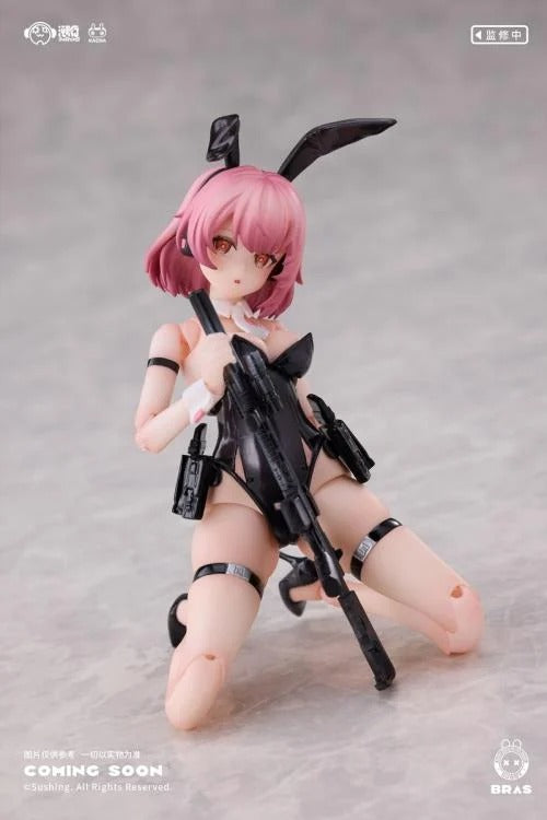 Add a new Bunny Rapid Action Squad protector to your figure collection with the Commando Belka 1/12 scale action figure by Sushing. This figure is over 6 inches tall and is fully articulated to allow for a variety of fun poses with the character. Belka also comes with additional parts and accessories allowing you to customize the figure how you want. Be sure to add this figure to your collection!