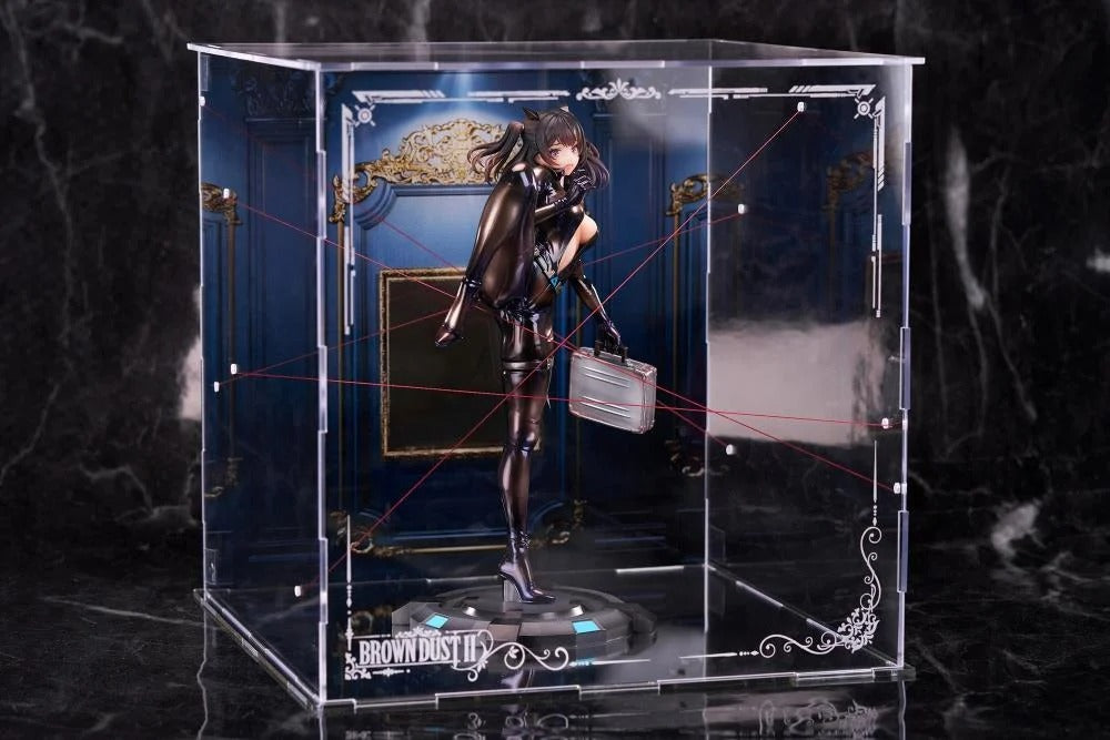 From the BrownDust2 video game comes the Scheherazade (Code Name S version) 1/7 scale figure by Apex Toys! This figure is a little under 10 inches in height and displays Scheherazade in a tight fighting outfit as she holds a briefcase with a panicked look on her face.