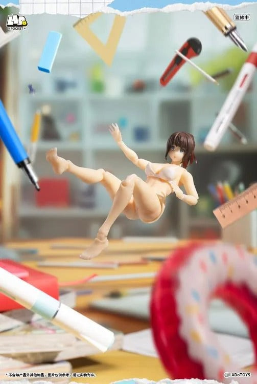 From LADo Toys comes the original character Swimsuit Girl as part of the Pocket Girl action figure line! This pocket sized figure, standing around 4 inches in height, displays a girl wearing a white swimsuit with multiple points of articulation for creating a variety of fun poses. Don't miss your chance to add it to your collection!