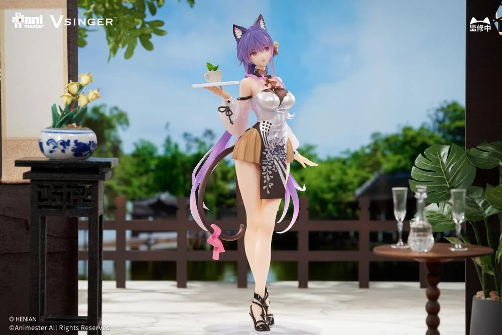 Based on the Vsinger characters comes the Luo Tianyi & Mo Qingxian (Tea Time Melody Dual version) 1/7 scale figure set by AniMester! These highly detailed figures display the two characters in cute outfits as they get set to have some tea and treats. This dual version includes a base for displaying both figures at once, as well as a small table for holding their tea time treats. Don't miss out on adding these figures to your collection!
