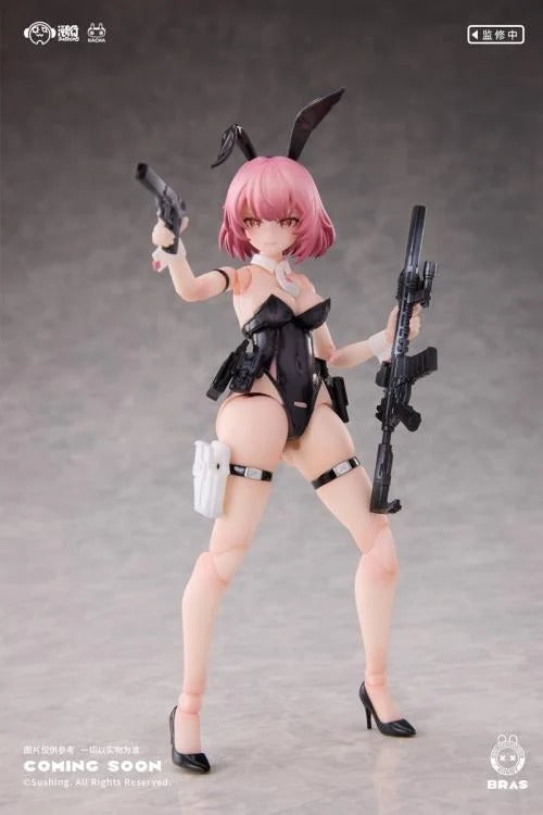 Add a new Bunny Rapid Action Squad protector to your figure collection with the Commando Belka 1/12 scale action figure by Sushing. This figure is over 6 inches tall and is fully articulated to allow for a variety of fun poses with the character. Belka also comes with additional parts and accessories allowing you to customize the figure how you want. Be sure to add this figure to your collection!