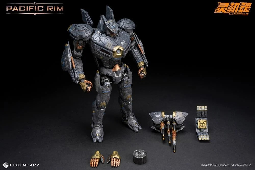 From Pacific Rim comes an all new action figure of Striker Eureka by LingJiHun! This highly detailed figure captures the awesome mecha's look from the film and is highly articulated to create a variety of poses. Equipped with additional parts and accessories to customize the figure, this is one figure you won't want to miss out on! Get ready to fight the kaiju and defend mankind when you order your figure today!