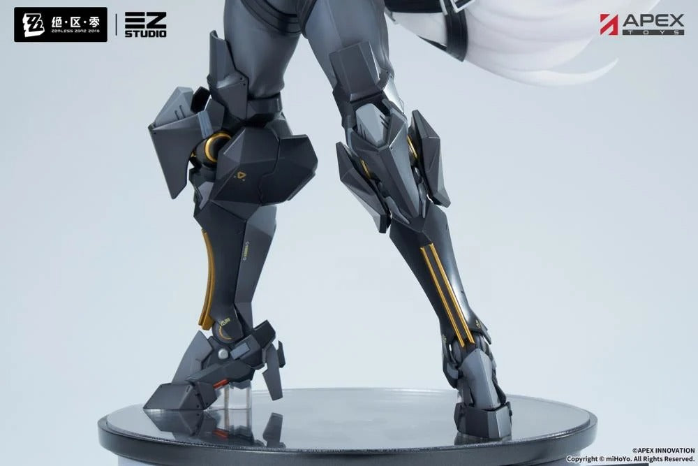 Based on the popular Zenless Zone Zero video game comes the Von Lycaon 1/7 scale figure by Apex Toys! This figure stands an impressive 13 inches in height as it displays Von Lycaon in a popular pose while standing on a themed base. This Victoria Housekeeping member has been brought to life in 3D figure form, with special effort paid to capture the various details of the character's wolf-like aspects and mechanical legs.