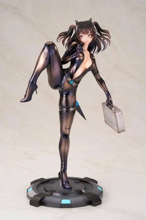 From the BrownDust2 video game comes the Scheherazade (Code Name S version) 1/7 scale figure by Apex Toys! This figure is a little under 10 inches in height and displays Scheherazade in a tight fighting outfit as she holds a briefcase with a panicked look on her face.