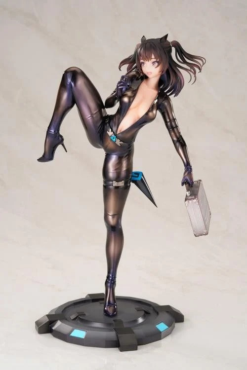 From the BrownDust2 video game comes the Scheherazade (Code Name S version) 1/7 scale figure by Apex Toys! This figure is a little under 10 inches in height and displays Scheherazade in a tight fighting outfit as she holds a briefcase with a panicked look on her face.