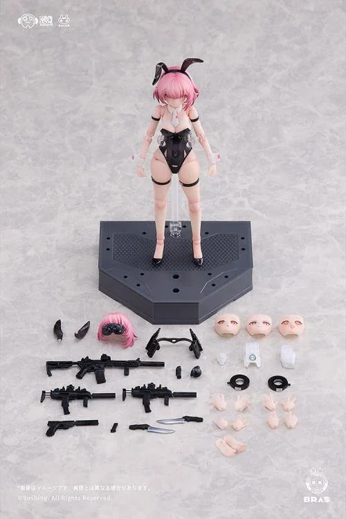 Add a new Bunny Rapid Action Squad protector to your figure collection with the Commando Belka 1/12 scale action figure by Sushing. This figure is over 6 inches tall and is fully articulated to allow for a variety of fun poses with the character. Belka also comes with additional parts and accessories allowing you to customize the figure how you want. Be sure to add this figure to your collection!