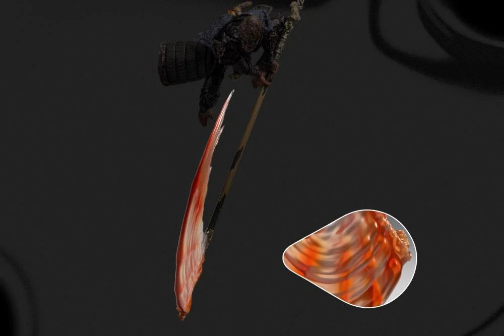 The Destined One is the player-controlled protagonist from Game Science‘s critically acclaimed Black Myth: Wukong. In this groundbreaking adaptation of Journey to the West, the Destined One hones his mastery of staff combat to explore the perilous yet fantastical world.
Officially licensed by Game Science, this twelfth scale action figure in Premium version boasts incredible articulation including toe joints through advanced engineering that delivers superior playability and displayability. The Premium ver