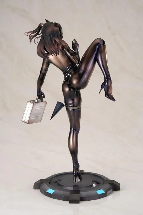 From the BrownDust2 video game comes the Scheherazade (Code Name S version) 1/7 scale figure by Apex Toys! This figure is a little under 10 inches in height and displays Scheherazade in a tight fighting outfit as she holds a briefcase with a panicked look on her face.