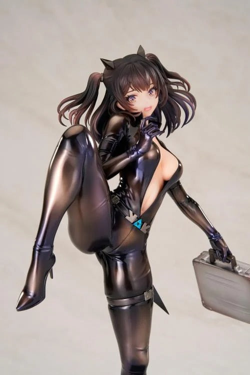 From the BrownDust2 video game comes the Scheherazade (Code Name S version) 1/7 scale figure by Apex Toys! This figure is a little under 10 inches in height and displays Scheherazade in a tight fighting outfit as she holds a briefcase with a panicked look on her face.