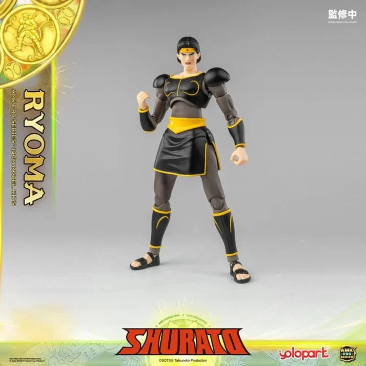 From the classic anime series Legend of Heavenly Sphere Shurato comes a new entry in the popular AMK PRO X series: Ryoma! Featuring a new streamlined design, this model kit includes multiple accessories and armor pieces along with his trademark Mecha vehicle! Don't miss out and order yours today!