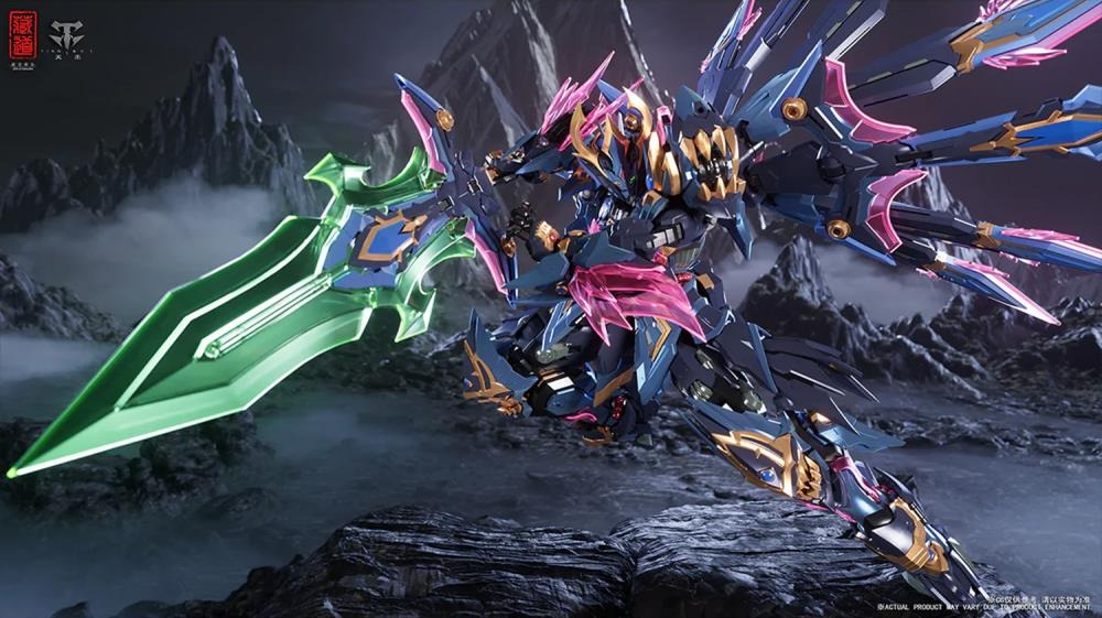 From the creative minds at ZEN of Collectible comes the next entry in the fan favorite CangDao series: CD-15 Shengang Dao Peacock King Mecha! Standing just over 11 inches tall, Shengang Dao Peacock King Mecha is highly poseable and comes with a variety of accessories. Upgrade your collection with some serious firepower when you order this figure today!