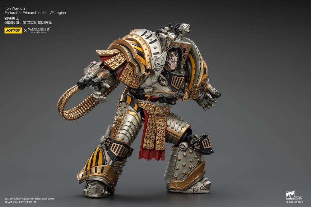 Experts at breaking sieges and assaulting enemy fortifications, the Iron Warriors, led by the Primarch Perturabo, chose to ally with the Mad Warmaster during his heretical war-march towards Sol and the Emperor. Eternal rivals to the favored Imperial Fists and seemingly overlooked at every turn despite their sacrifices, the vicious rage and jealously that burned within Perturabo erupted into an inferno that led his Iron Warriors to decimate and burn entire worlds.