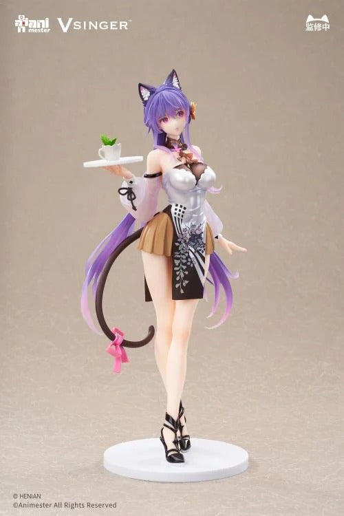 Based on the Vsinger characters comes the Luo Tianyi & Mo Qingxian (Tea Time Melody Dual version) 1/7 scale figure set by AniMester! These highly detailed figures display the two characters in cute outfits as they get set to have some tea and treats. This dual version includes a base for displaying both figures at once, as well as a small table for holding their tea time treats. Don't miss out on adding these figures to your collection!