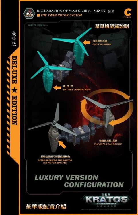 Reinforcements are on the way! Hot General is proud to present a new entry in their dynamic mecha line of figures: Shadow War Zone! It features premium detail and articulation and includes several weapons and accessories for a wide variety of display options. Don't miss out on this awesome figure and order yours today!