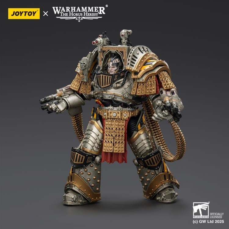Experts at breaking sieges and assaulting enemy fortifications, the Iron Warriors, led by the Primarch Perturabo, chose to ally with the Mad Warmaster during his heretical war-march towards Sol and the Emperor. Eternal rivals to the favored Imperial Fists and seemingly overlooked at every turn despite their sacrifices, the vicious rage and jealously that burned within Perturabo erupted into an inferno that led his Iron Warriors to decimate and burn entire worlds.