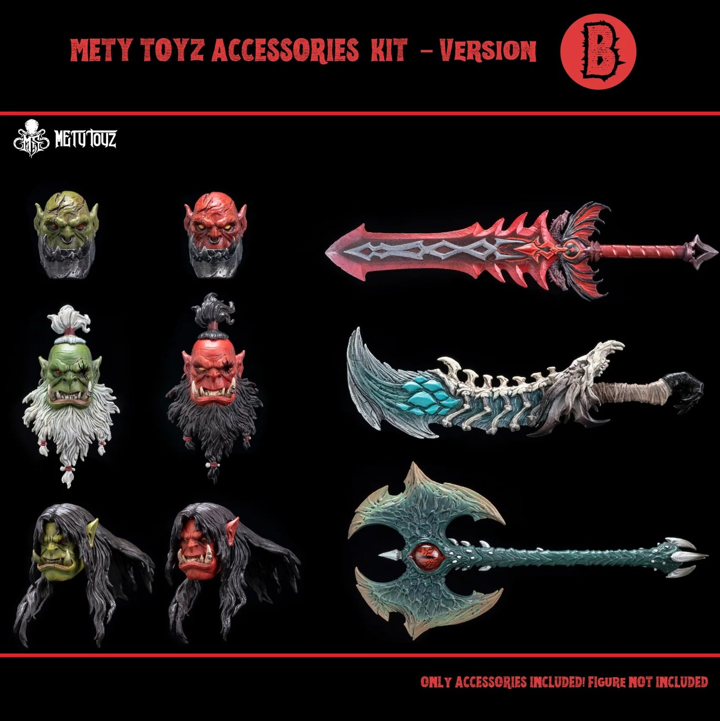 (Pre-order) Mety Toyz Orc Accessories Kit Version B
