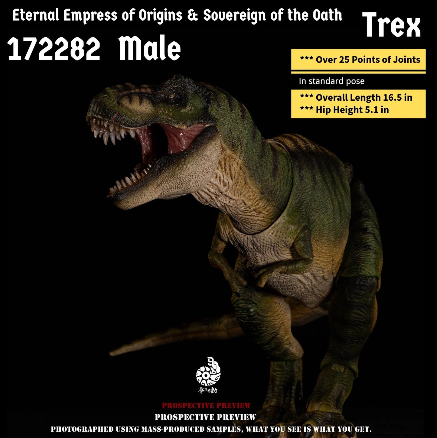 (Pre-order) Nanmu Studio Artuculated Trex Eternal Empress of Origins & Sovereign of the Oath Male