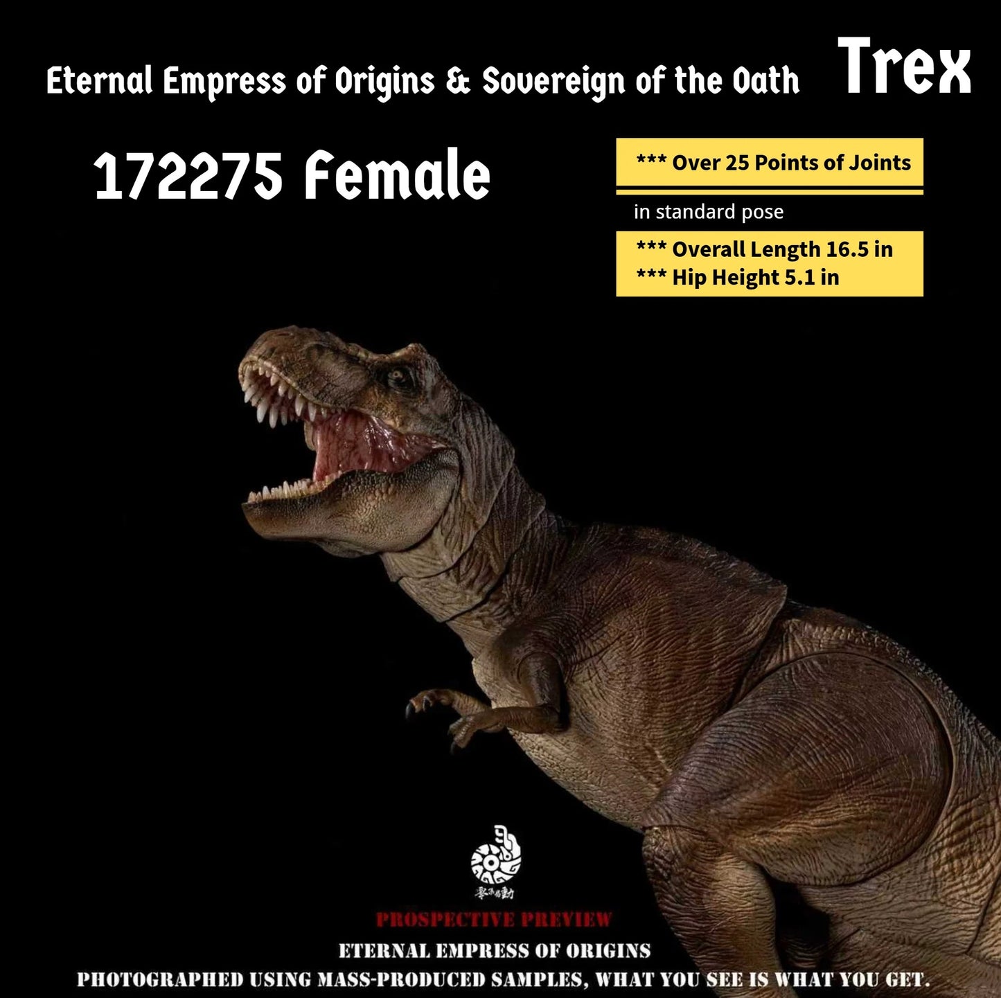 (Pre-order) Nanmu Studio Artuculated Trex Eternal Empress of Origins & Sovereign of the Oath Female
