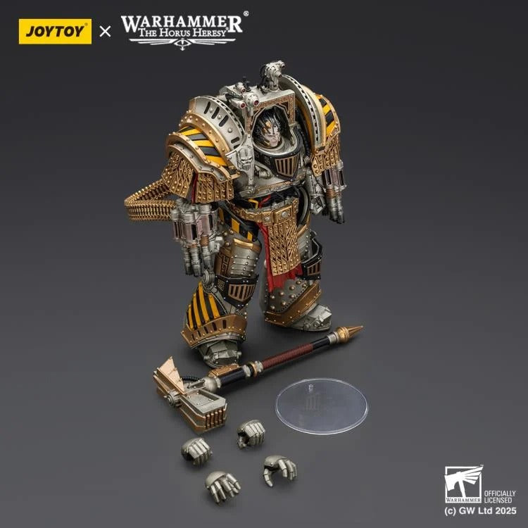 Experts at breaking sieges and assaulting enemy fortifications, the Iron Warriors, led by the Primarch Perturabo, chose to ally with the Mad Warmaster during his heretical war-march towards Sol and the Emperor. Eternal rivals to the favored Imperial Fists and seemingly overlooked at every turn despite their sacrifices, the vicious rage and jealously that burned within Perturabo erupted into an inferno that led his Iron Warriors to decimate and burn entire worlds.
