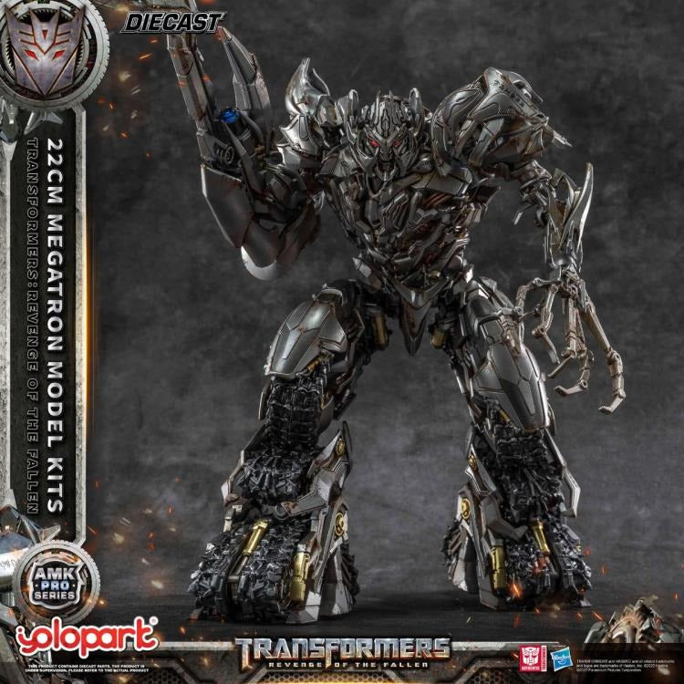 The ruthless and commanding Megatron — as seen in Transformers: Revenge of the Fallen — returns in a fearsome new form! Now brought to life as part of the AMK PRO Series Model Kits, this meticulously detailed figure captures the Decepticon leader’s raw menace and corroded war machine aesthetic with stunning accuracy.