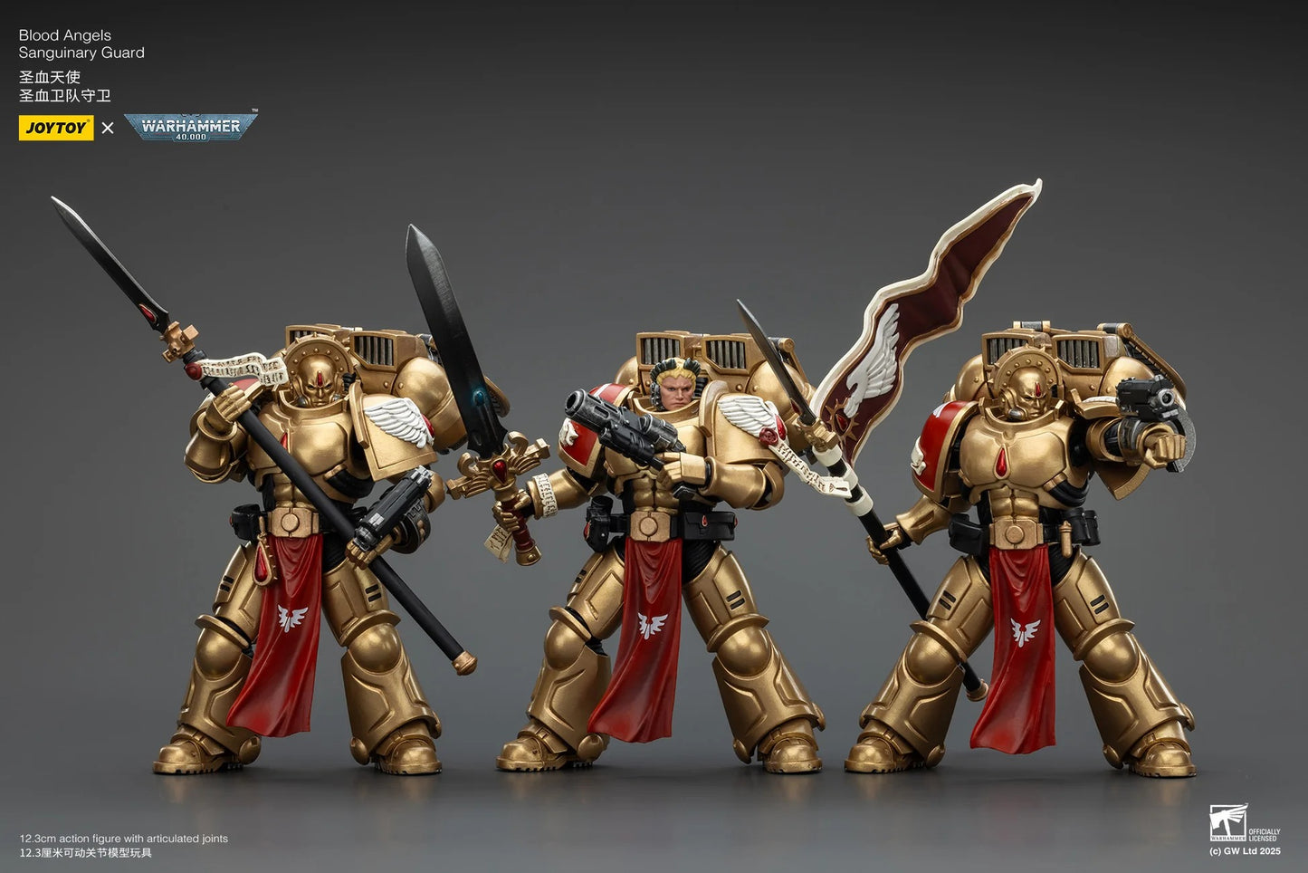 (Pre-order) Joy Toy Warhammer 40K Blood Angels Sanguinary Guard Team of 3