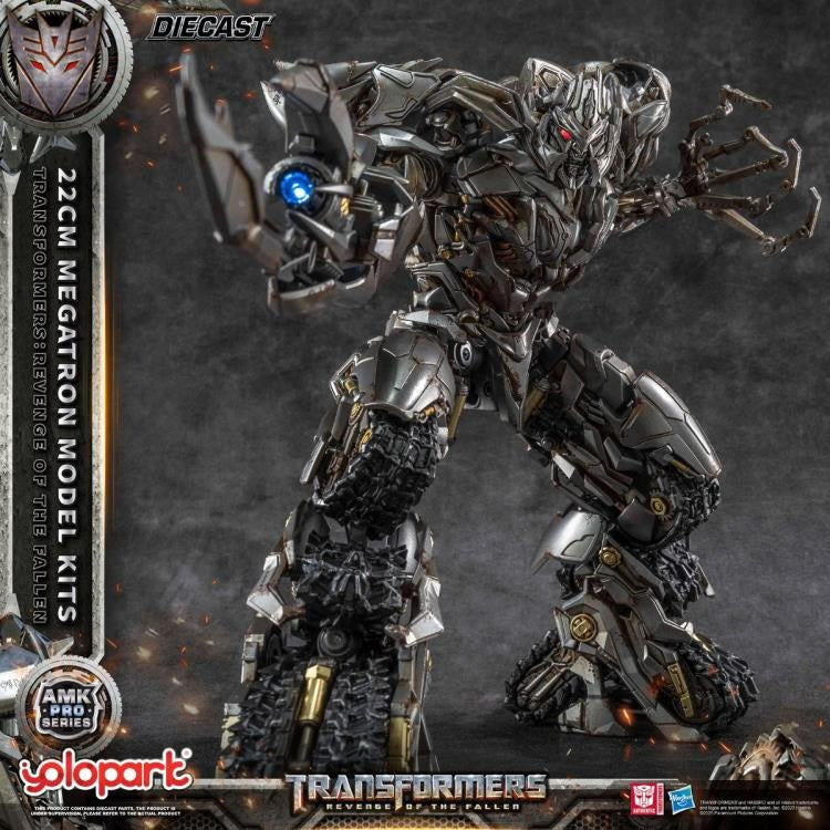 The ruthless and commanding Megatron — as seen in Transformers: Revenge of the Fallen — returns in a fearsome new form! Now brought to life as part of the AMK PRO Series Model Kits, this meticulously detailed figure captures the Decepticon leader’s raw menace and corroded war machine aesthetic with stunning accuracy.