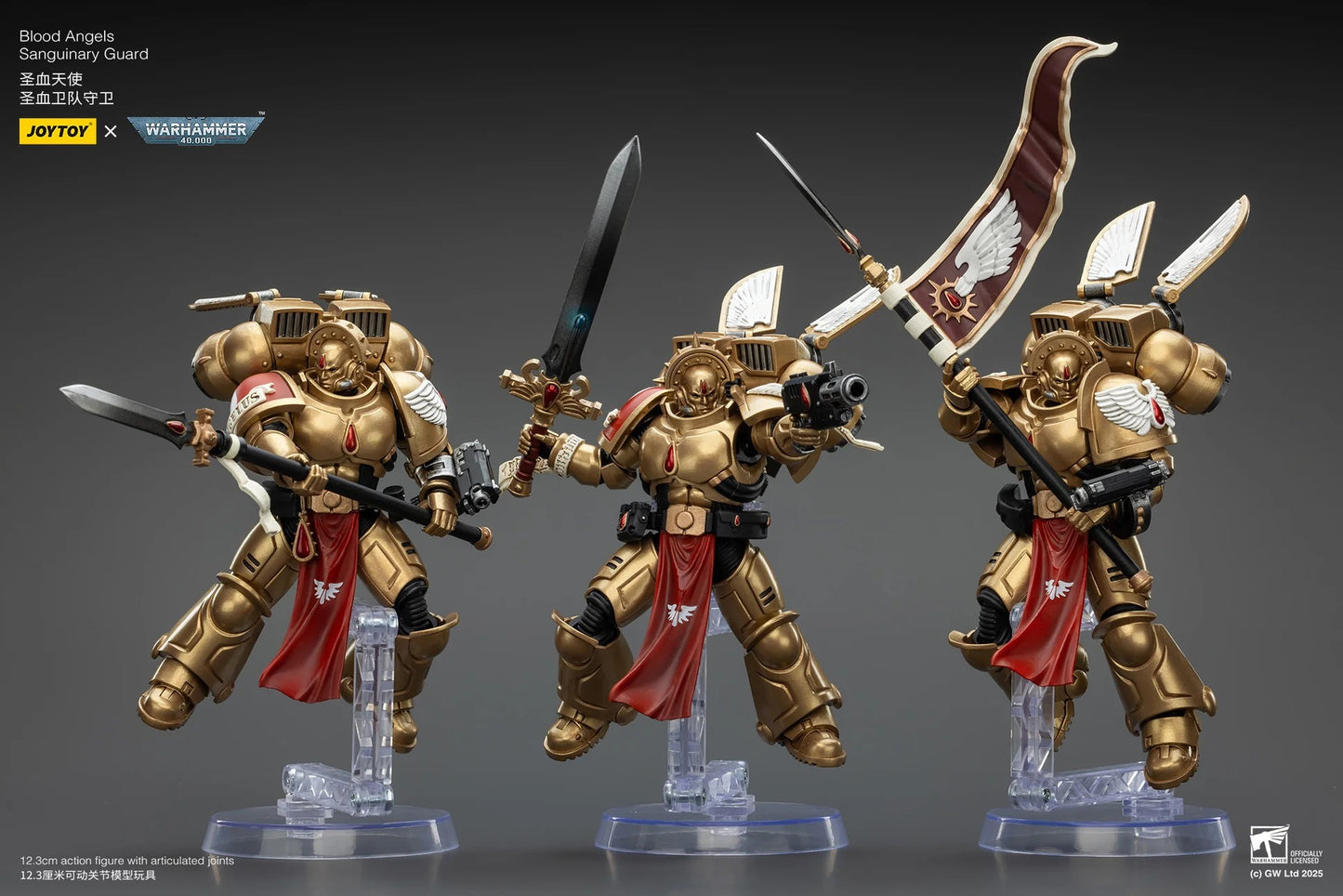 (Pre-order) Joy Toy Warhammer 40K Blood Angels Sanguinary Guard Team of 3