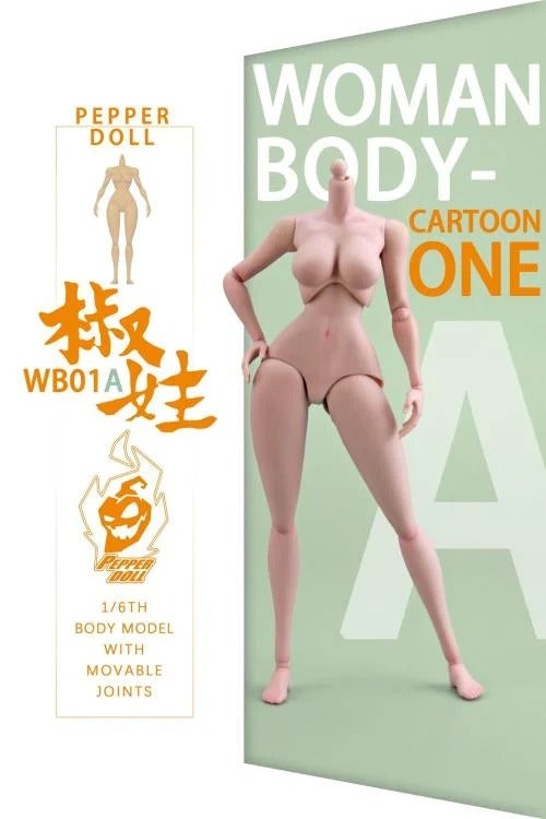 The Pepper Doll Comic Female 1/6 scale figure body by Chili Toys is highly poseable!