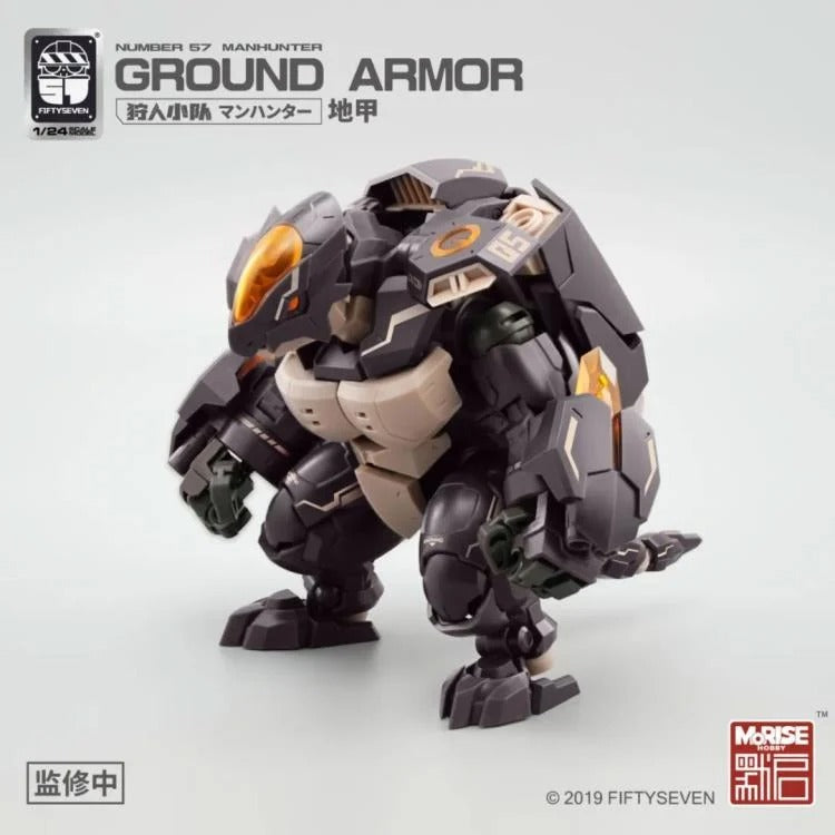 From MoRise Hobby comes the Manhunter Ground Armor 1/24 scale model kit. This detailed model kit is highly articulated and features a robotic turtle inspired design that comes fully packed with an impressive arsenal of weapons. Don't miss out on adding this fun model kit to your collection!