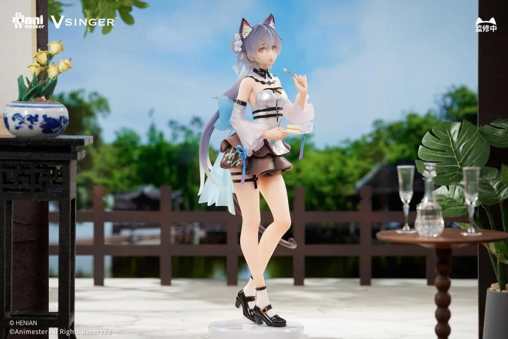 Based on the Vsinger character comes the Luo Tianyi (Tea Time Melody) 1/7 scale figure by AniMester! This highly detailed figure is around 9 inches in height and displays Luo Tianyi in a cute outfit as she enjoys a tasty treat during tea time while in a popular pose. Don't miss out on adding this figure to your collection!