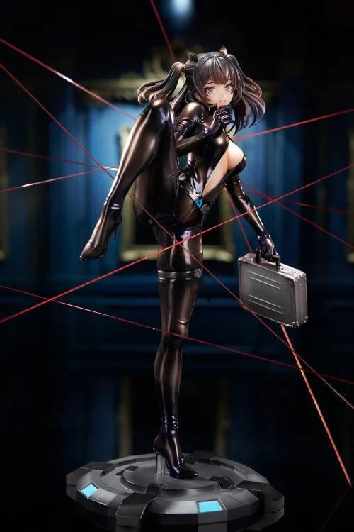 From the BrownDust2 video game comes the Scheherazade (Code Name S version) 1/7 scale figure by Apex Toys! This figure is a little under 10 inches in height and displays Scheherazade in a tight fighting outfit as she holds a briefcase with a panicked look on her face.