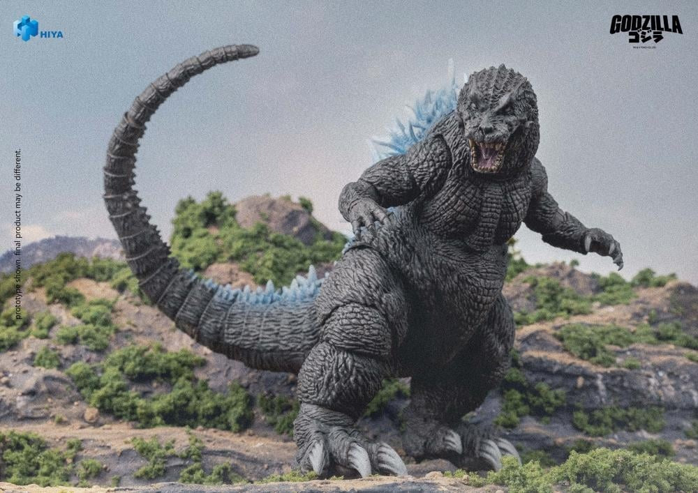 This brand new Heat Ray Godzilla action figure stands 18CM tall, based on Godzilla, Mothra and King Ghidorah Giant Monsters All-Out Attack (2001). It features finely sculpted details that capture Godzilla’s rough, rugged skin, distinctive vengeful white eyes, powerful legs, and massive feet, giving the figure a lifelike presence.