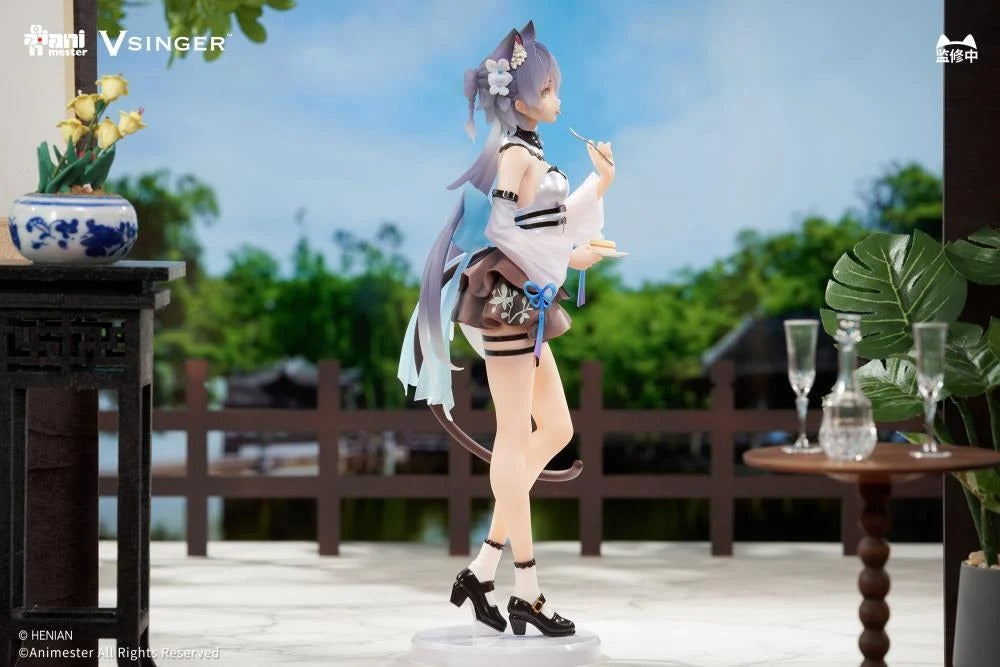 Based on the Vsinger character comes the Luo Tianyi (Tea Time Melody) 1/7 scale figure by AniMester! This highly detailed figure is around 9 inches in height and displays Luo Tianyi in a cute outfit as she enjoys a tasty treat during tea time while in a popular pose. Don't miss out on adding this figure to your collection!